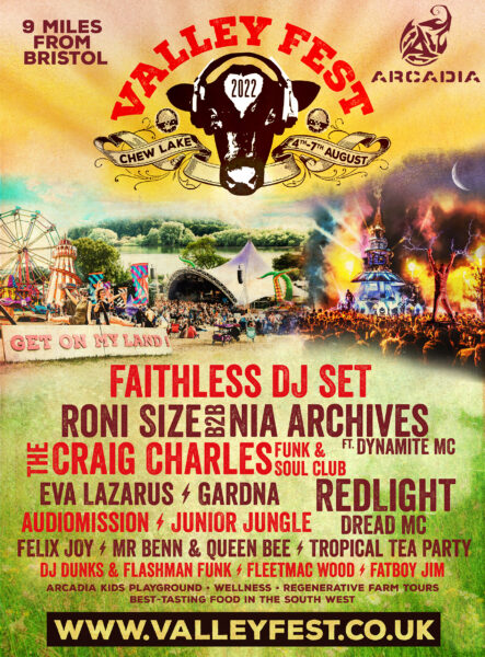 Arcadia field line up at Valley Fest